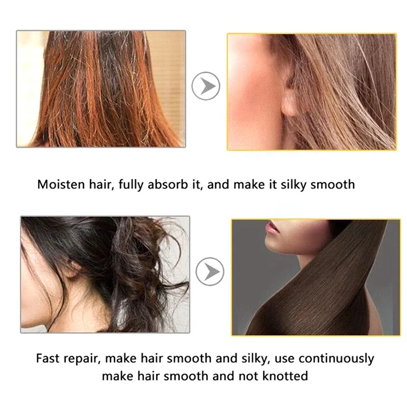 80ml LUODAIS Argan Oil Hair Repair Serum Fragrance Smoother Shine Protect Hair Essence for Dry Damaged & Scalp Treatment