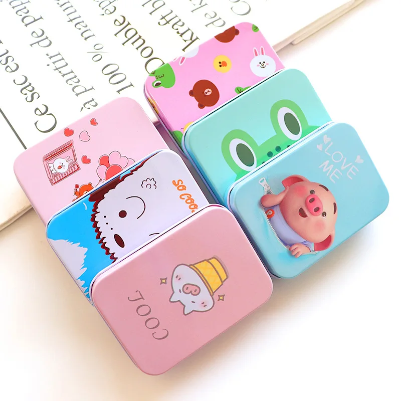 

Mini Desktop Storage Box Cartoon Small Object Storage Box Cute Jewelry Box Hair Ring Hairpin Earrings Small Box Coin Box