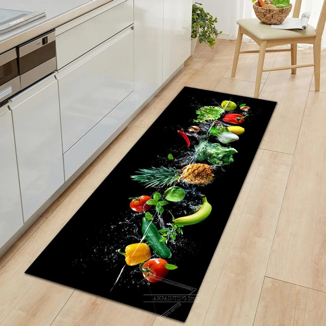 Kitchen Floor Mat 3d Print Fruit And Vegetable Pattern Non-slip Kitchen Rugs  Hallway Entrance Door Mat Bathroom Carpet Alfombra - Rug - AliExpress