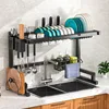 Kitchen Storage Rack Sink Dish Drying Holder Bowl Dish Chopsticks Organizer Shelf Cutlery Drain Rack Kitchen Countertop Rack 1
