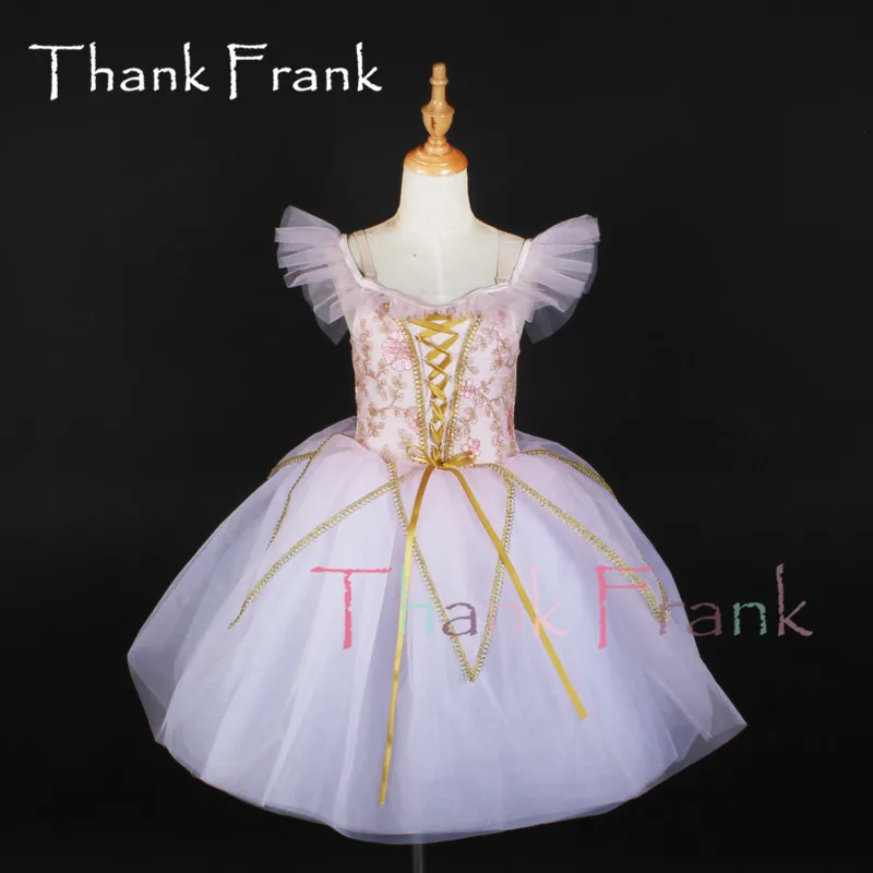 

New Girls Pink Ballet Dress Kids Romantic Princess Tutu Dresses Women Adult Elegant Flutter Sleeve Ballerina Dance Costume C964
