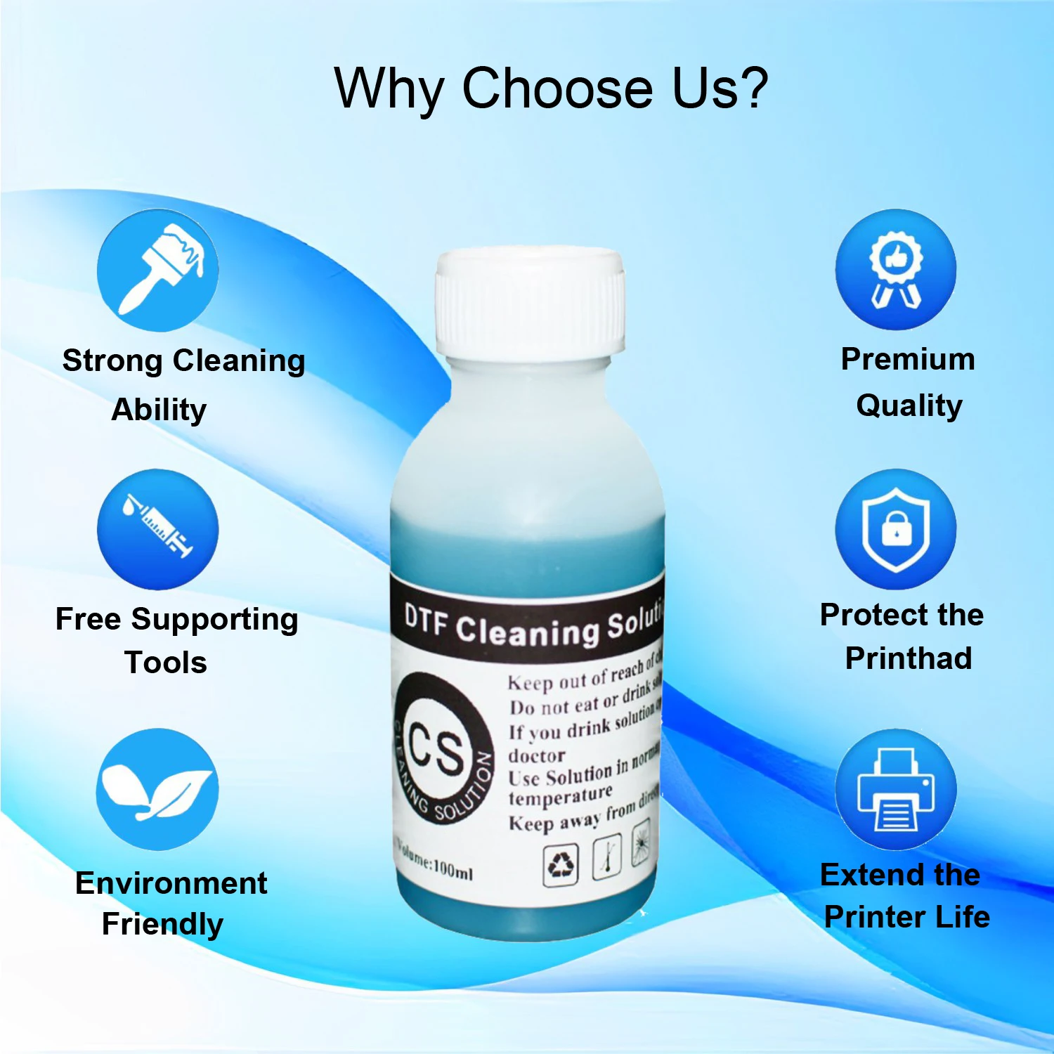Dtf Printer Cleaning Syringe Dtf ink cleaning kit Printhead Liquid