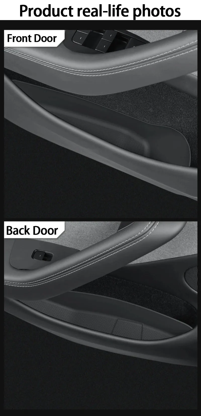 Door Side Storage Box For Tesla Model Y Juniper Model 3 Highland Full&Half Cover