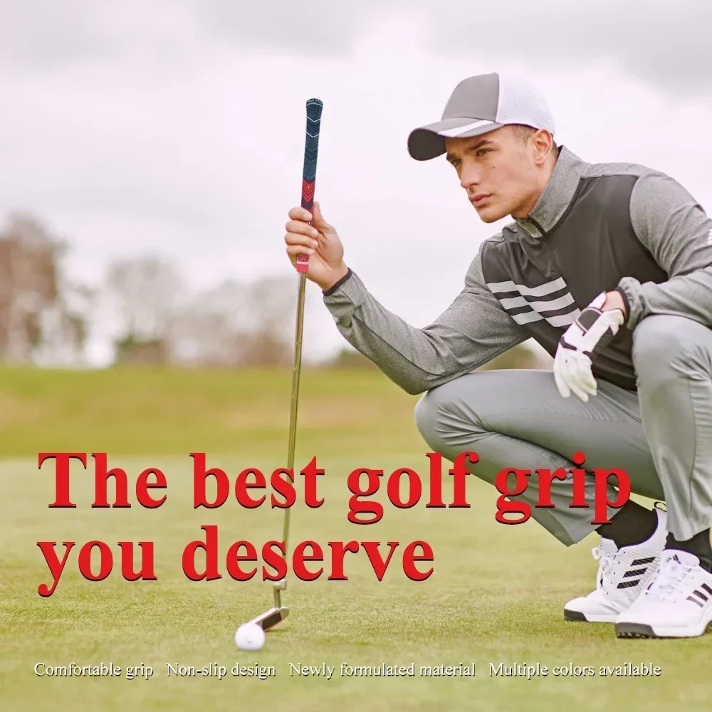 New 13PCS Men's Rubber Golf Grip Standard/Midsize Golf Grips 5/10Pcs Cotton Yarn Golf Club Grips Iron and Wood Grip Universal 4