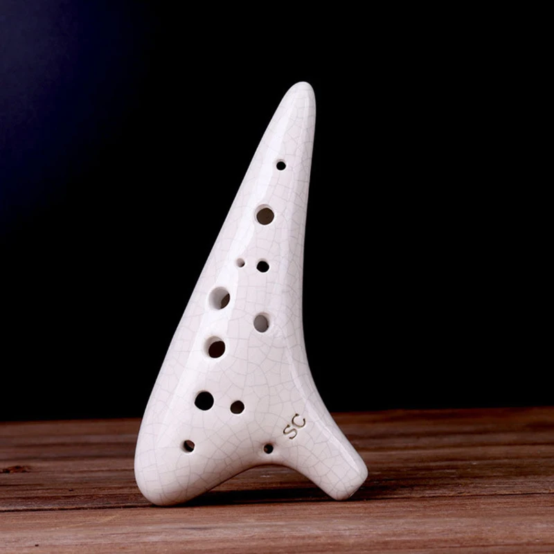 12-Hole Ocarina SC Tone Ocarina With cracks Compact And Easy To Carry With Bag For Beginner