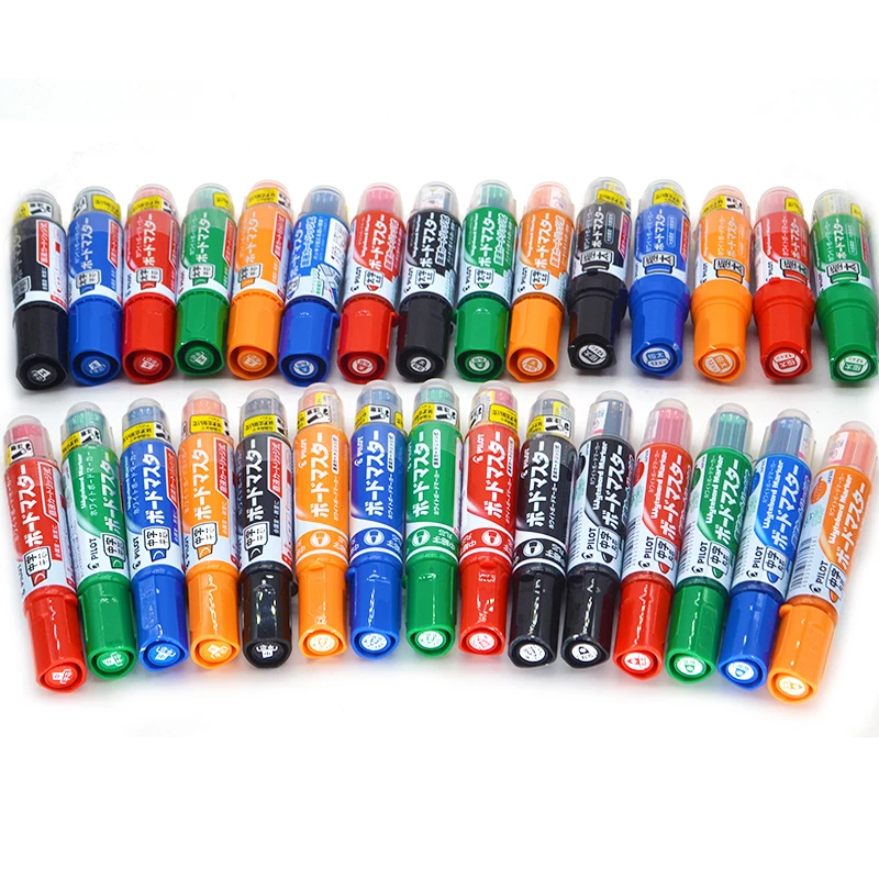 Japanese Stationery Pilot Whiteboard Markers Erasable Refillable Liquid Ink Pen V Board Master School Teacher Office Supplies 5PC white marker pens pen marker marker pens whiteboard pens dry erase markers