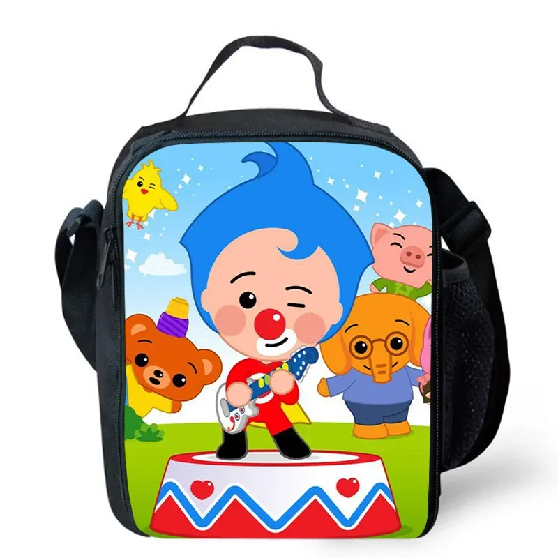 Lunch bags for Child,Cartoon Plin-Plin School Picnic Bags for Girls Boys,Large Kids Insulation Cooler Bags Aged 4-10 years