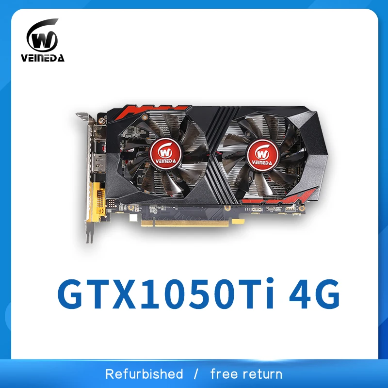 Veineda Scheda Video Gtx1050Ti 4Gb 128Bit 1290/7000Mhz Scheda Grafica Per Nvidia Geforce Giochi