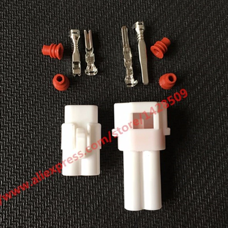 1 Pcs Sumitomo MT090 2 Pin Female Male White Car Connector