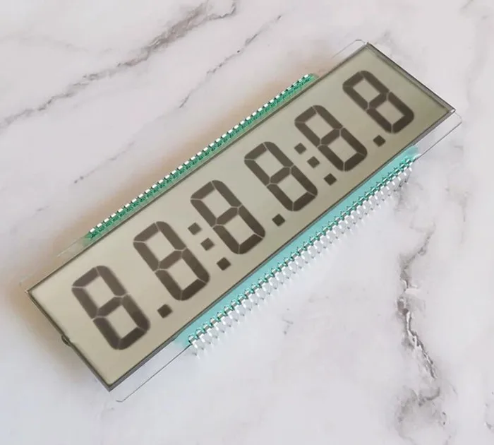 8pin TN pannello LCD a 2 cifre posivo a 2 cifre senza retroilluminazione Display per piccoli strumenti  502
