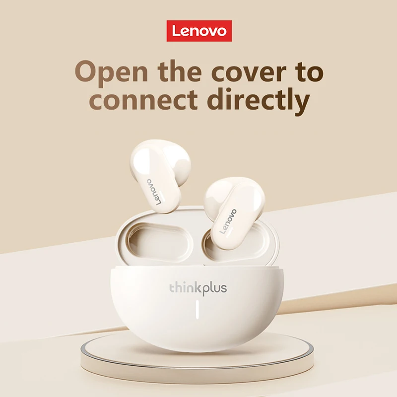 Lenovo-신제품 오리지널 LP19 블루투스 5.3 이어폰, TWS 스포츠 헤드폰, 무선 인 이어 이어 버드, 듀얼 HD 마이크 헤드셋