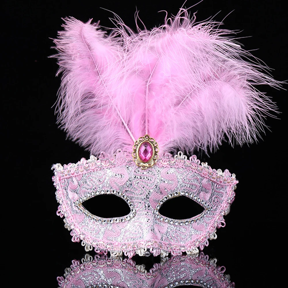 Women Masquerade Mask Party Mask Women Masquerade Luxury Peacock Feathers Mask