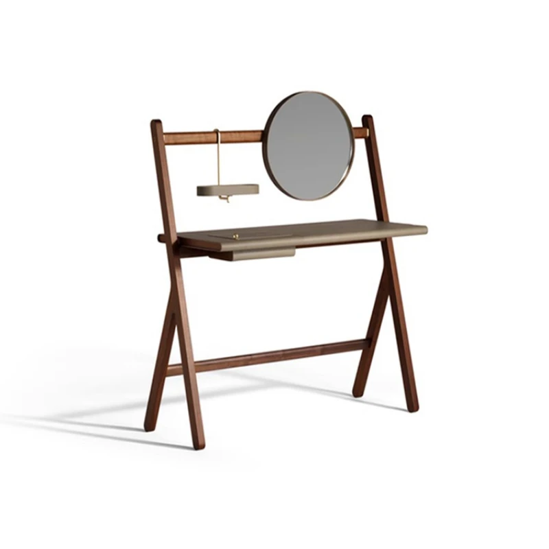 

North American black walnut solid wood vanity table