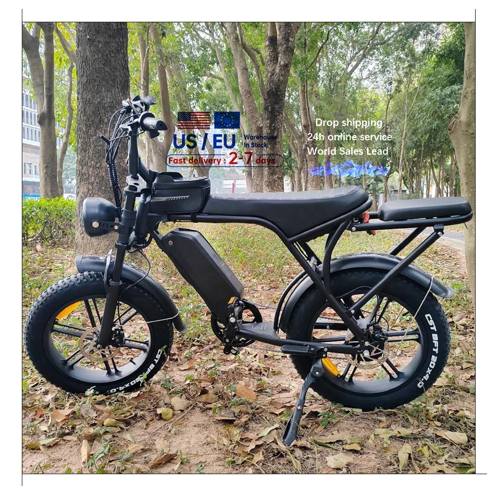 Eu Magazzino Grasso Pneumatico Bici Elettrica V8 E Bici Prezzo Ouxi 250W 1000W Batteria Motore Bicicletta Elettrica