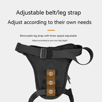 Sac de jambe tactique pour hommes, équitation moto, guêtres multifonctions étanches, rangement croisé, voyage randonnée cyclisme 5