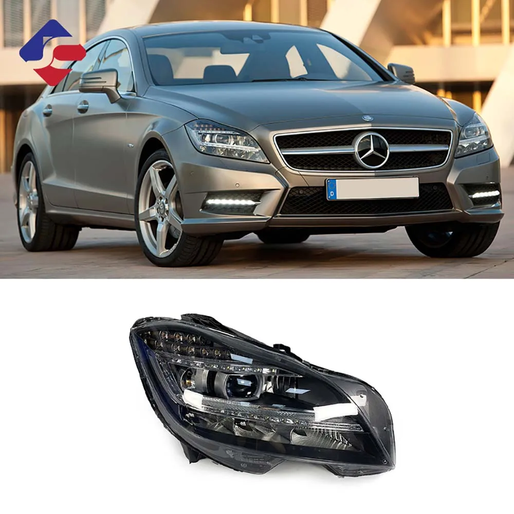 

2015 полностью светодиодные фары CLS W218, фары для Mercedes Benz CLS300 CLS350 W218 для обновления, установка, автомобильные аксессуары