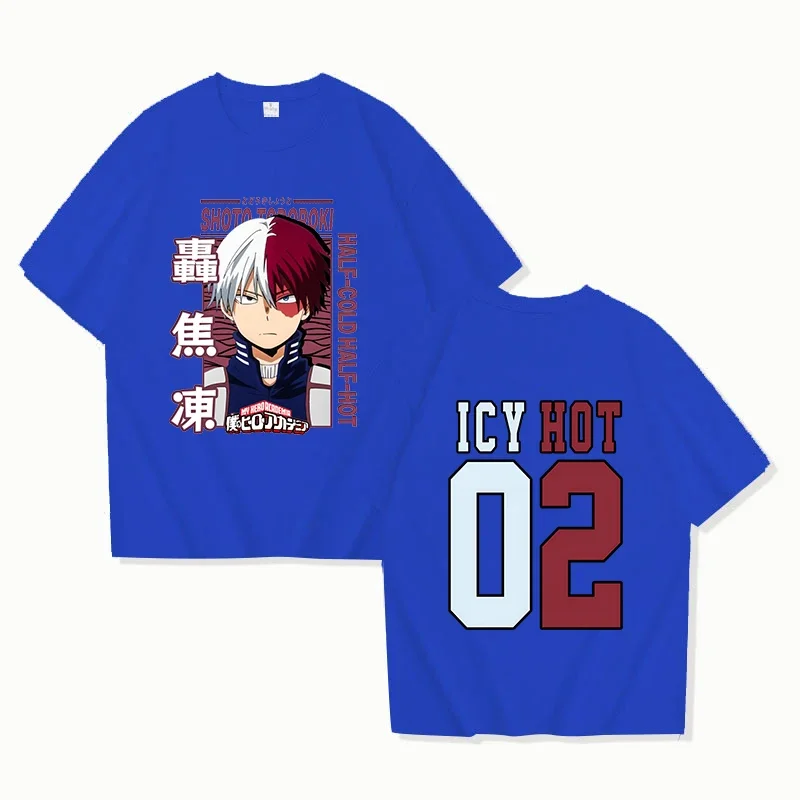 Funny Todoroki Shoto Print Children's T-shirt Summer Anime Pattern T Shirt Girls and Boys Short Sleeve Loose Shirts 2