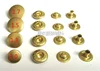 Clothing Accessories YKK ButtonCopper S-shaped Spring Button GLT Gold 1.0-1.7CM 4