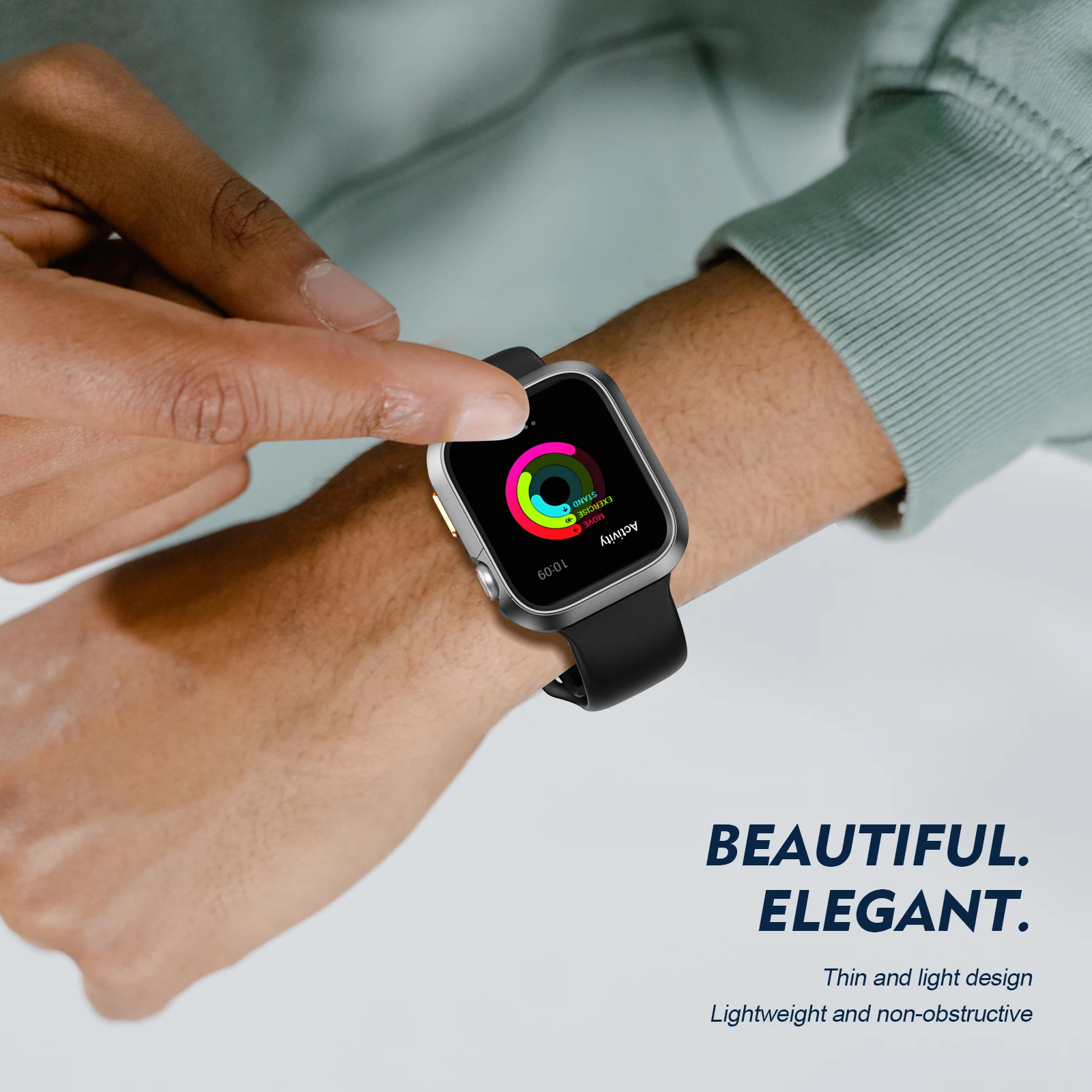 Durable Protective Frame Bumper Cover for Apple Watch - Unisex Watch Case