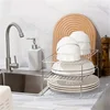 Kitchen Shelf Multifunctional Stackable Rack Space Saving Home Cabinets Tableware Refrigerator Food Plate Bowl Organizer Rack 5
