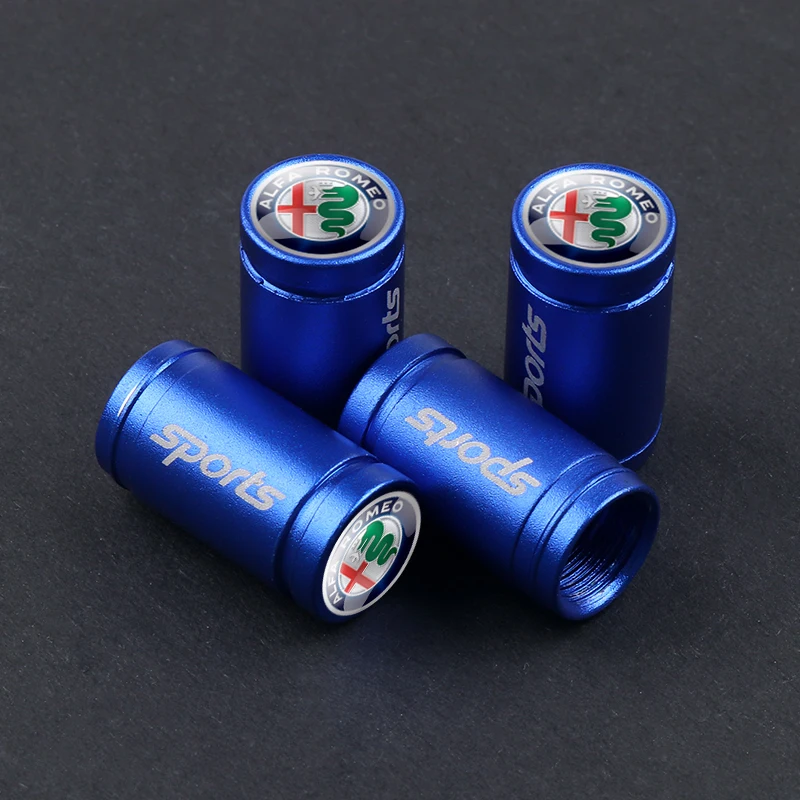 4-Piece Anti-Theft Car Wheel Valve Caps - Premium Auto Accessories