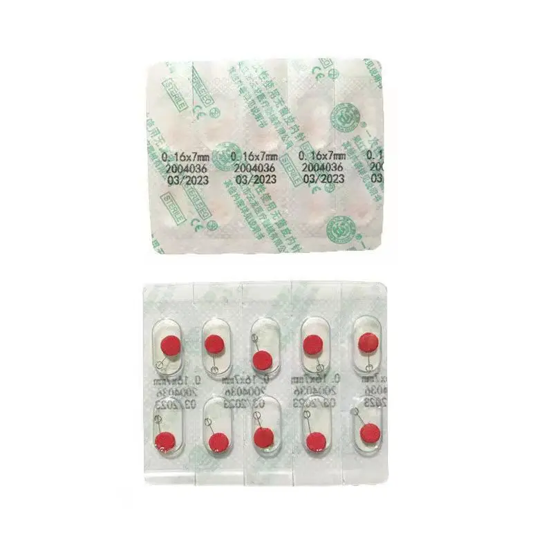 100pcs acupuncture needles disposable intradermal needle 0.12*5mm 0.14*7mm 0.16*5mm body massager