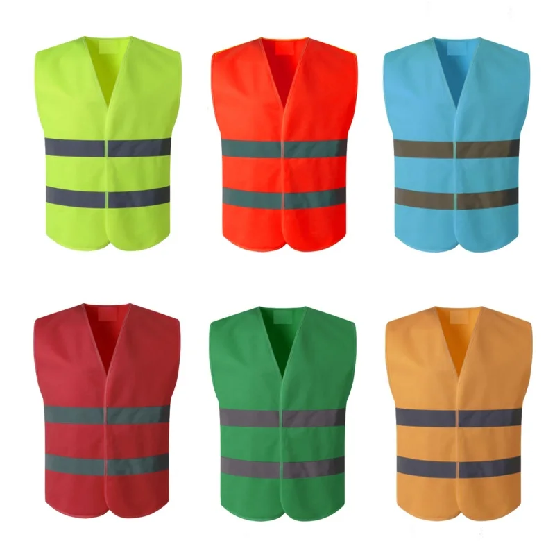 Reflective Safety Vest Breathble Sleeveless with Reflective Stripes for Workers