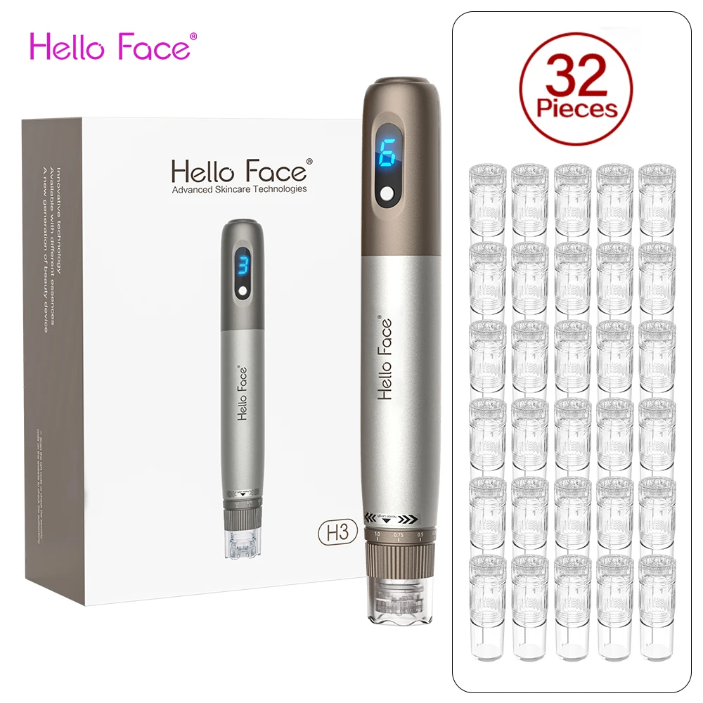 Ручка с микроиголками Hello Face