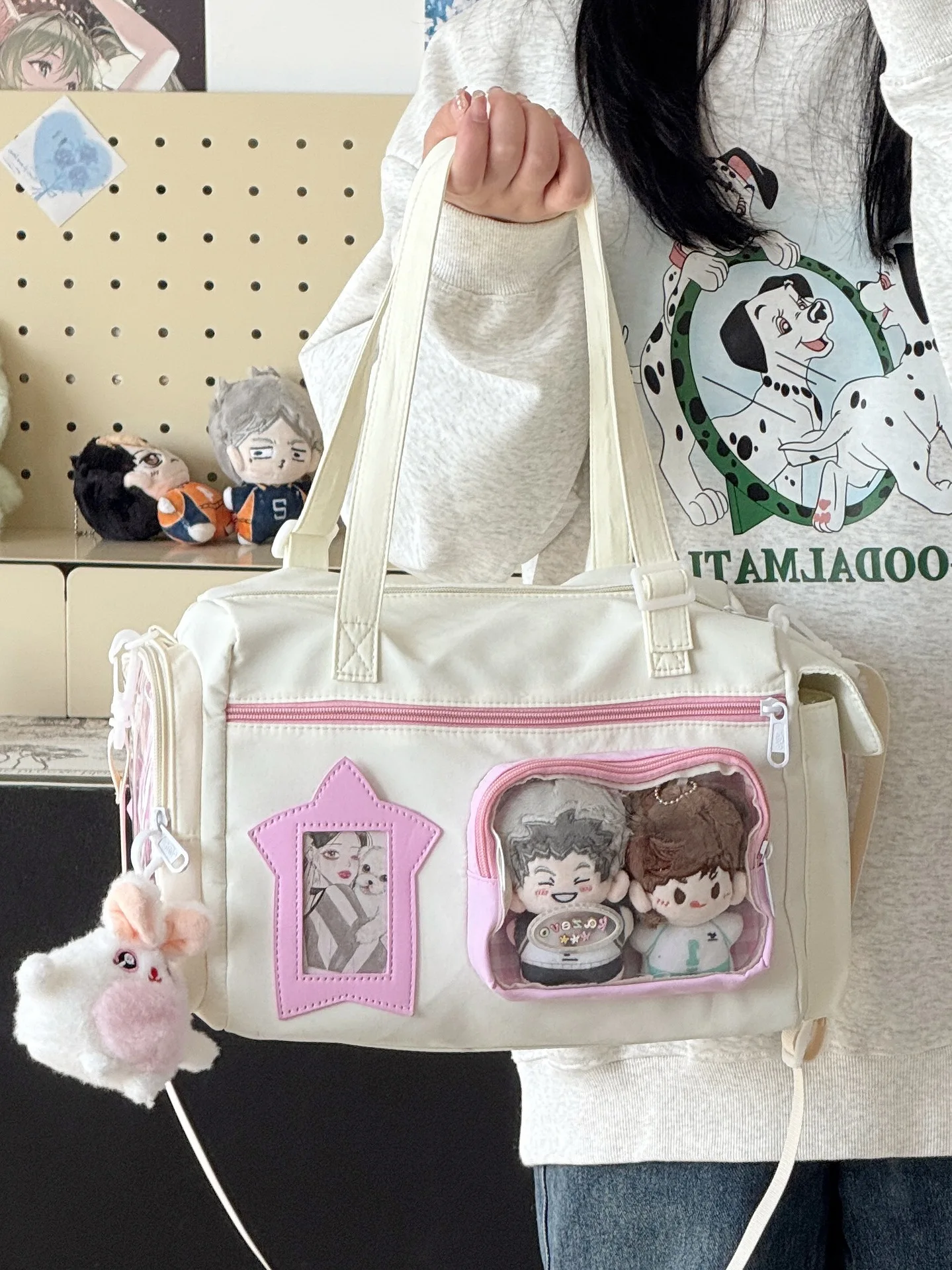Large Capacity Versatile Shoulder Bag For Women Kawaii Style_voghion.com