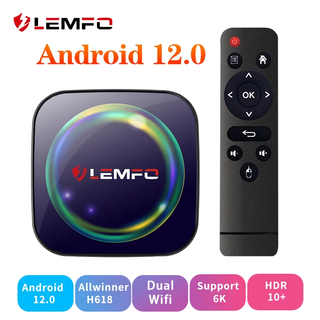 Lemfo h8s Smart TV BOX Android 12 allwinner h618 6k hdr10