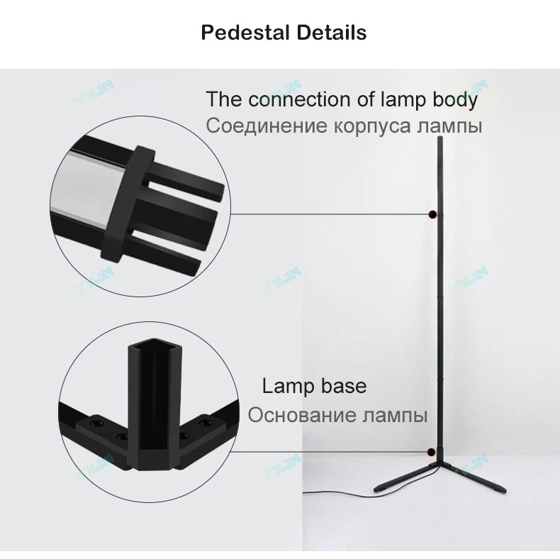 Heightening 180CM Smart Floor Night Light RGBIC Tuya Smart APP Remote Control Nordic Stand Floor Lamp Mood Light For Game Room