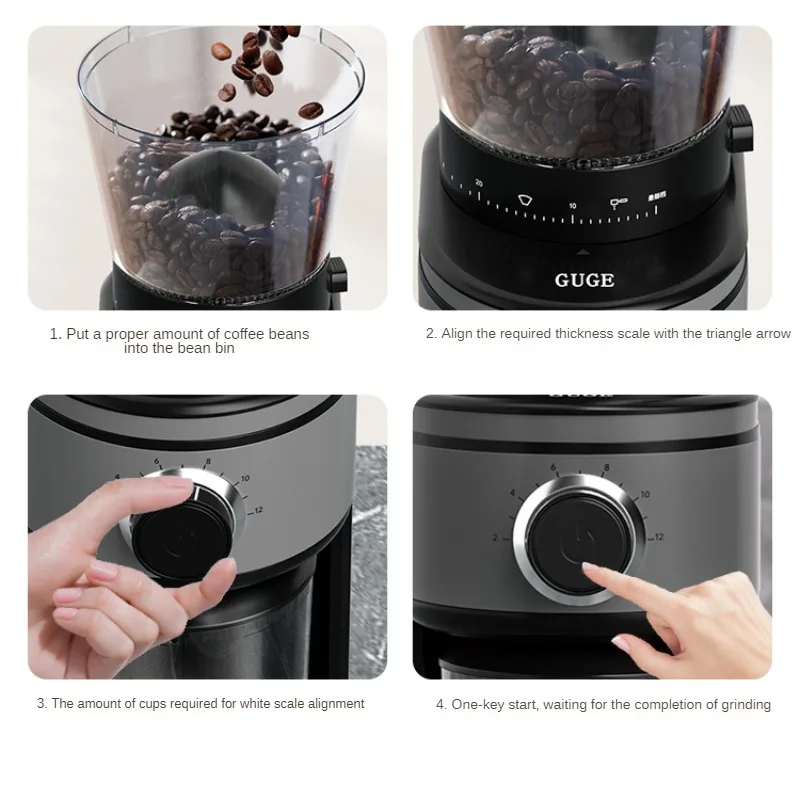 Coffee Machine Grinding All-in-One Machine Small Household Bean Grinding Automatic American Italian Hand Grinding Mill 3