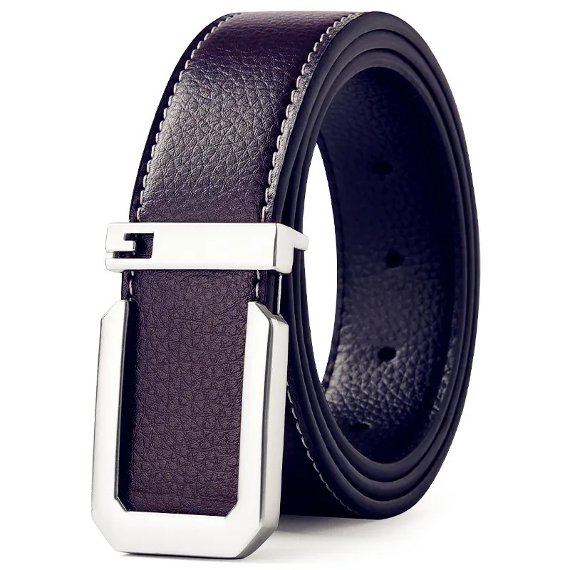 Sleek Unisex Fashion Belt with Silver Buckle – Premium Quality for Casual and Professional Wear