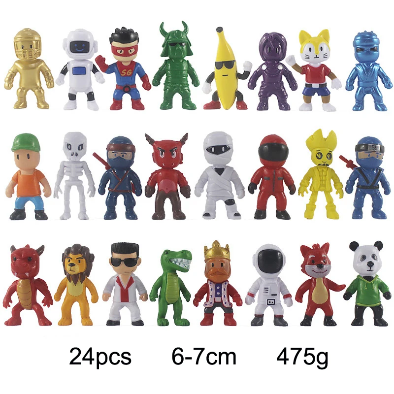 Kit 16 Bonecos Personagens Jogo Stumble Guys 7 Cm - Mega Toys São Manuel SP