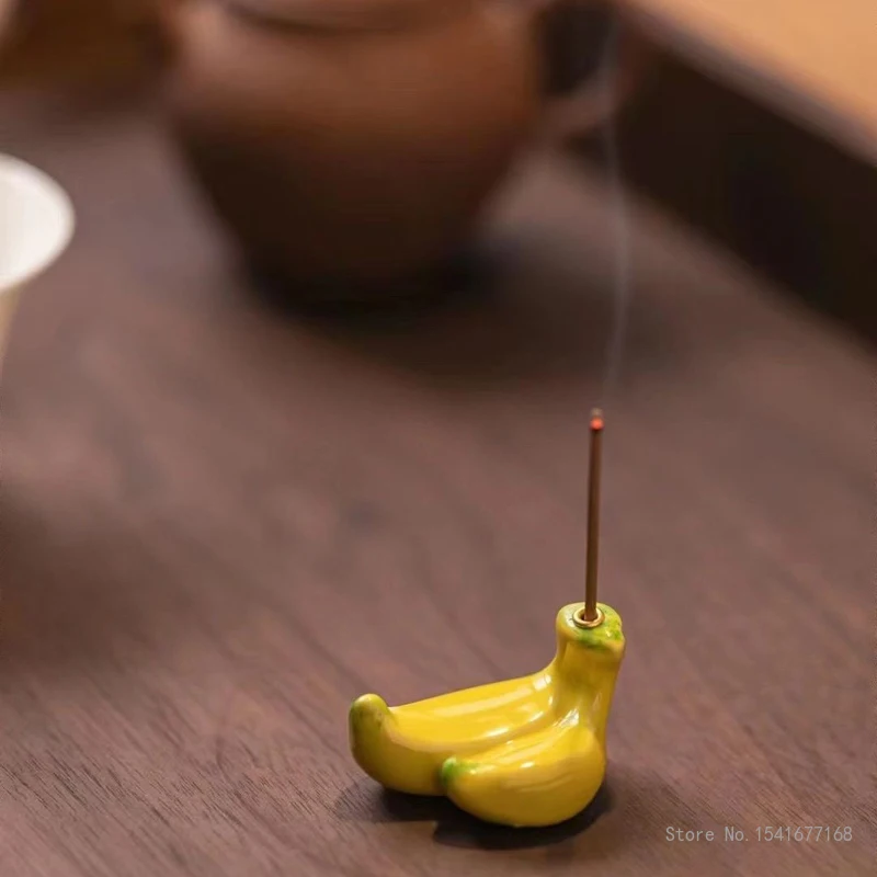 Creative New Fruit Style Small Incense Burner, Cute Fragrance Insertion Indoor Tea Ceremony Living Room Home Fragrance Stove 1Pc