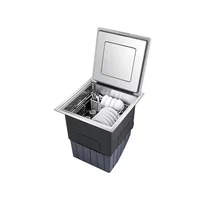 Ultrasonic Automatic Dishwasher, Integrated Built-in Kitchen Sink, Home Customized OEM Intelligent Traditional Stainless Steel 2