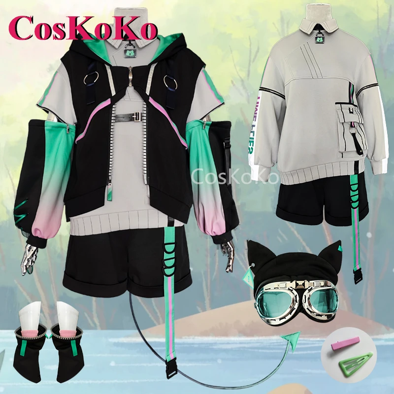 

CosKoKo Aza Cosplay Anime VTuber VirtuaReal Costume Handsome Fashion Daily Wear Uniform Halloween Party Role Play Clothing S-XL