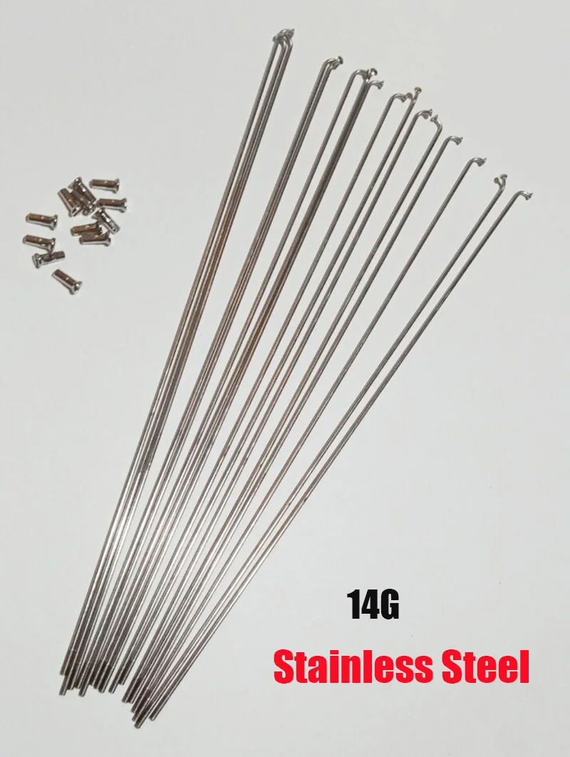 Bicycle Stainless Steel Spokes Silvery 14G 304 36pcs Mountain Racing