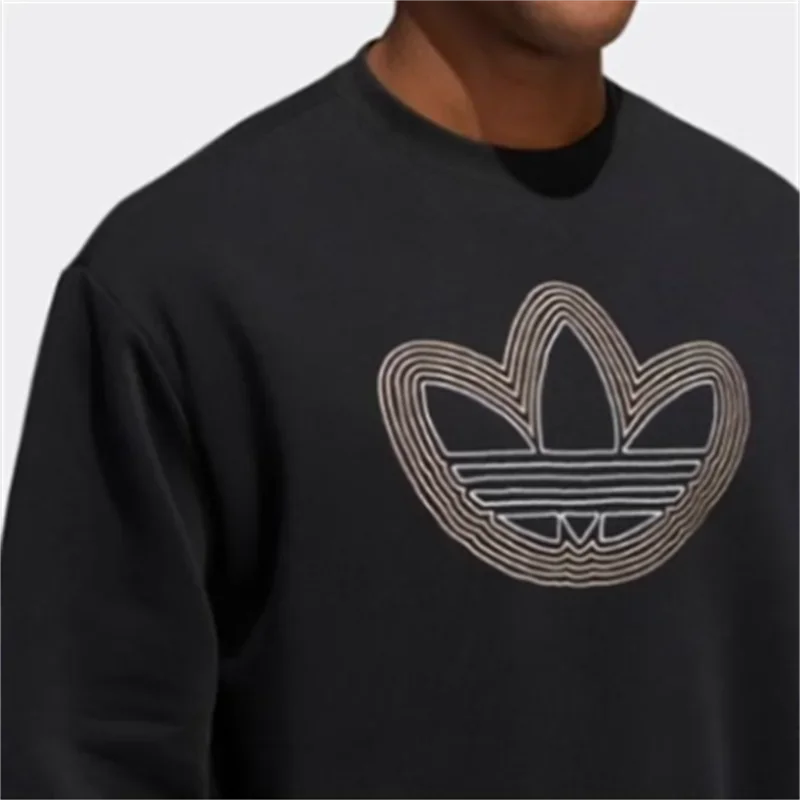 Adidas Hoodies Men Women Designed Patterns Print on Front Winter Style Added Velvet Thickening Hoodies