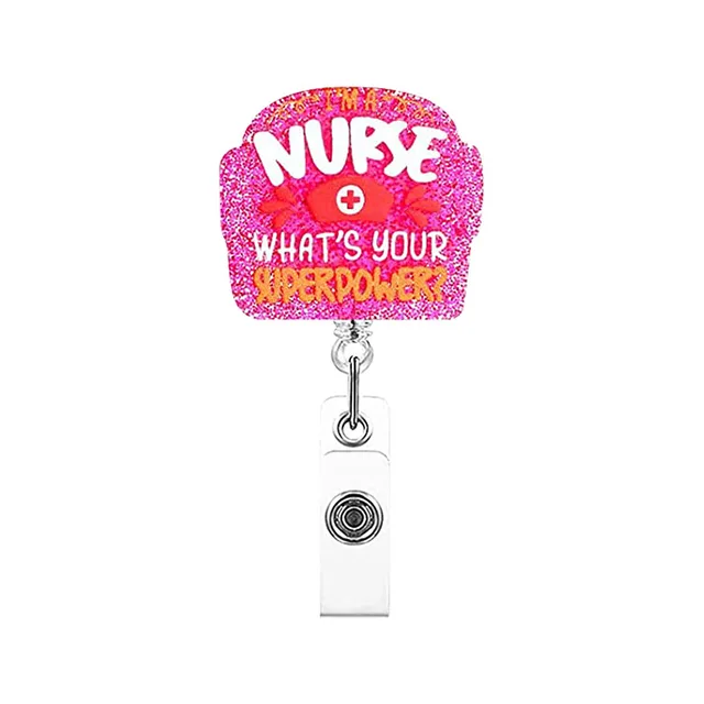 8 girls Medical scrub nurse Badge Holder Office Suppler Acrylic Materi –  D&G Unique Supply