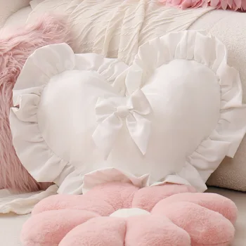 Alternative view of Heartly Ruffled Throw Pillow
