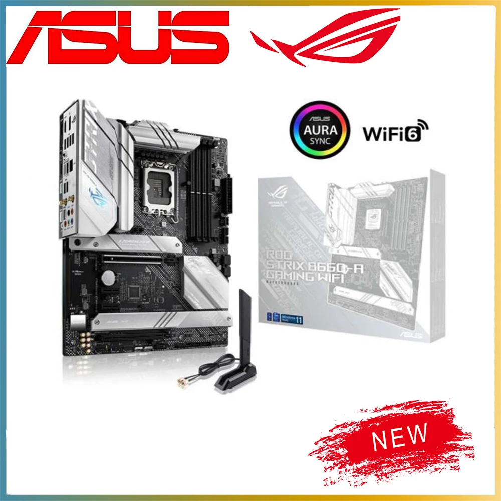 

NEW For Intel B660 LGA 1700 CPU For ASUS ROG STRIX B660-A GAMING WIFI DDR5 Motherboard Computer Socket LGA1700 Desktop Mainboard