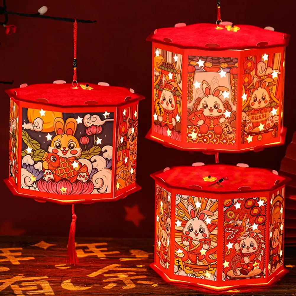 Festival Lantern 1 Set Lovely Projection Adorable Handmade Luminous