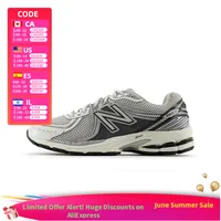 New Balance NB 860v2 Chaussures décontractées unisexes confortables, antidérapantes, respirantes, légères et basses - Blanc/Gris ML860SB2 1