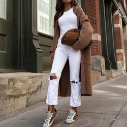 2021 novo outono e inverno casaco de moda feminina tweed casaco em estoque casacos e jaquetas femininas lã & misturas sólido