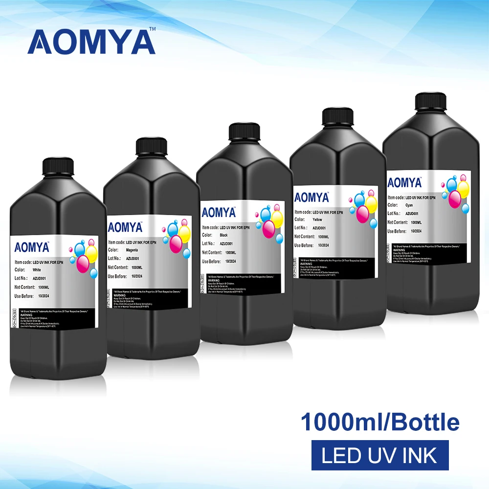 

Aomya UV Ink For Epson DX4 DX5 DX6 DX7 L800 805 L1800 R290 R330 1390 1400 4800 4880 7800 7880 TX800 XP600 Inkjet UV Printer 1L