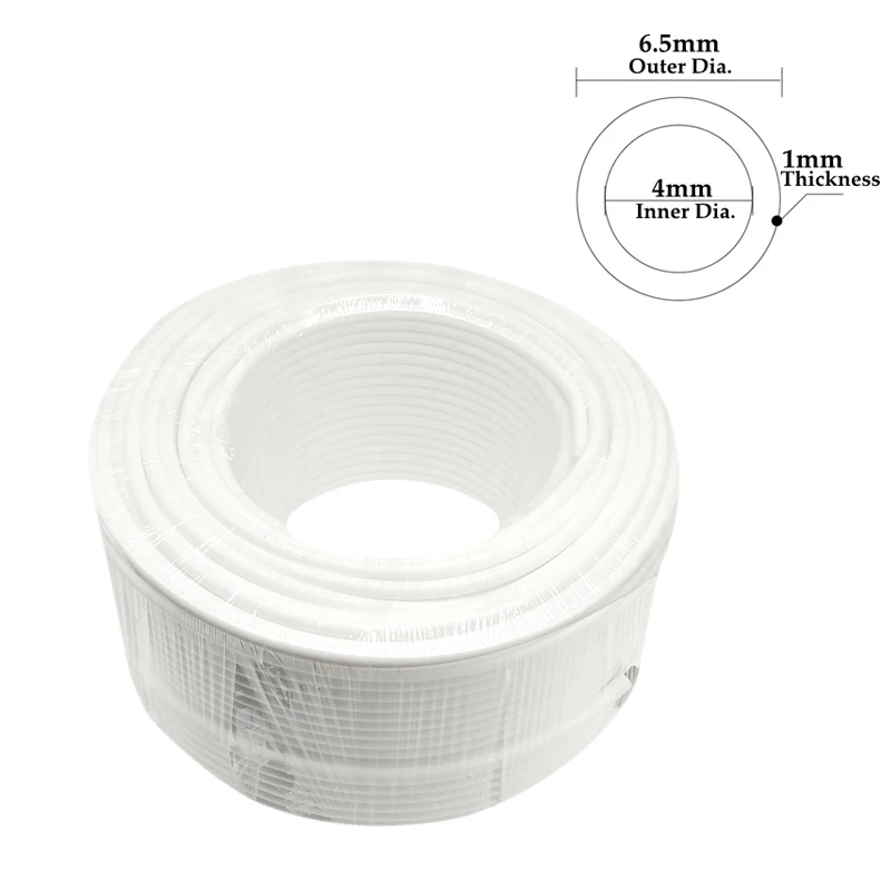 Food Grade PE Pipe for Water Purification and Aquarium Reverse Osmosis 20M 1/4" 3/8" plastic hose plastic tube