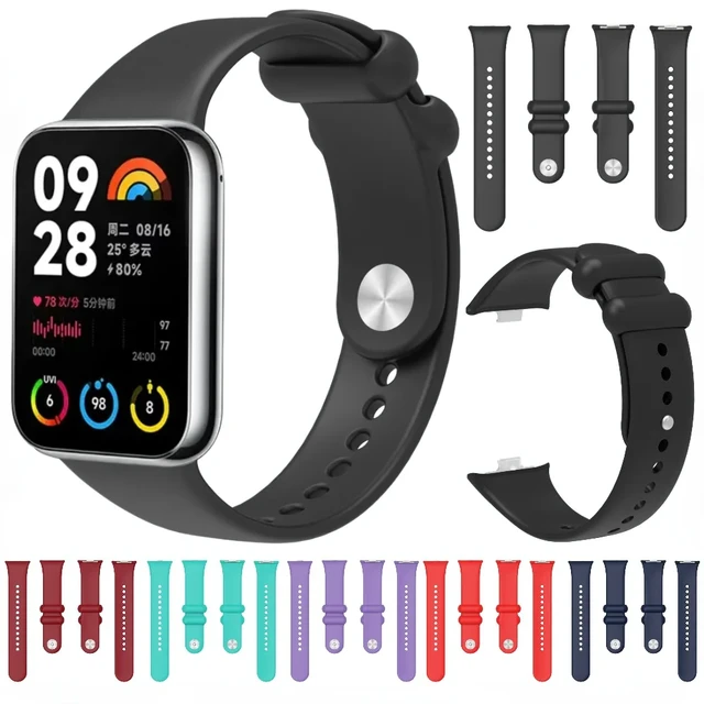 Bracelet for Xiaomi Smart Band 8 Smartwatch Strap for Mi Band 8 Wristband  Waterproof Silicone Replacement for Miband 8 Correa - AliExpress