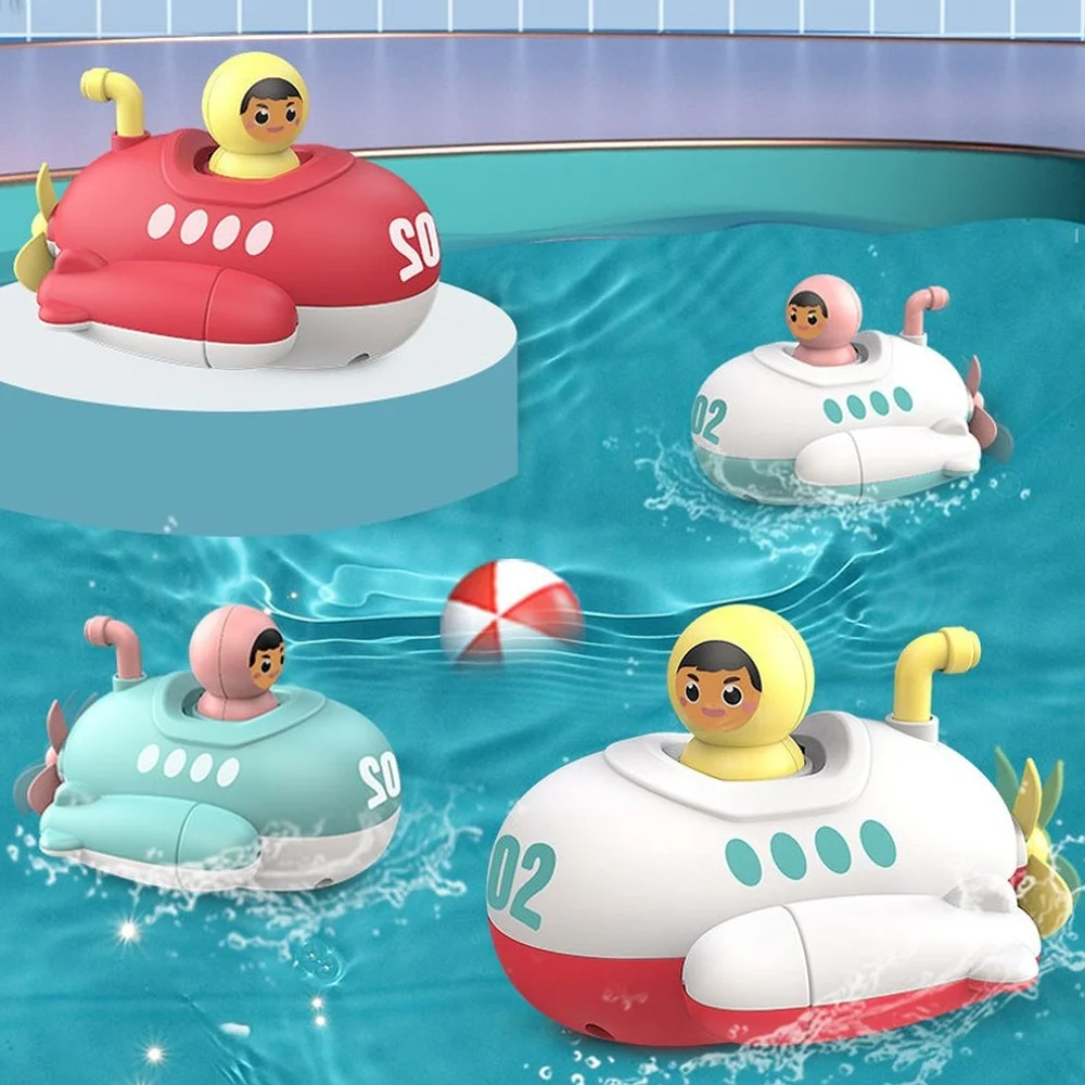 

Baby Bath Toys Wind Up Submarine Ship Boat Kids Water Toys Clockwork Toy Swimming Pool Beach Game Toddler Boy Toys Children Gift