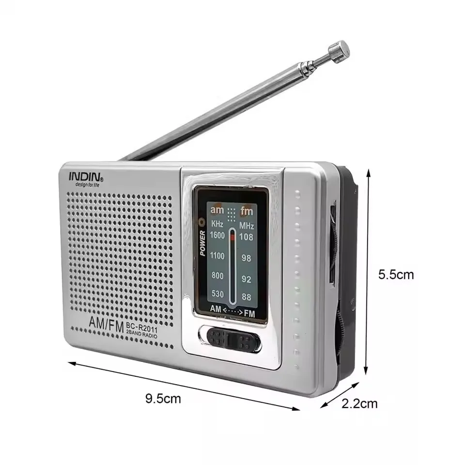 풀밴드 레코더 FM 스테레오 라디오 FM AM 월드 리시버 노인용 휴대용 포켓 라디오
